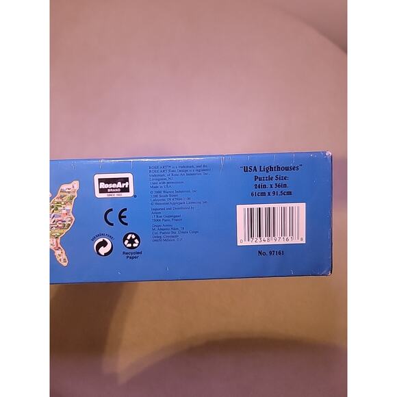 Hometown Shaped Series "USA LIGHTHOUSES" 24X36 750 Pieces RARE NEW SEALED Puzzle - Picture 3 of 7